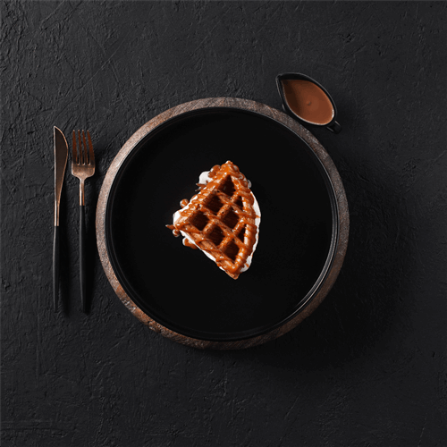 Gaufre à la Sauce Caramel